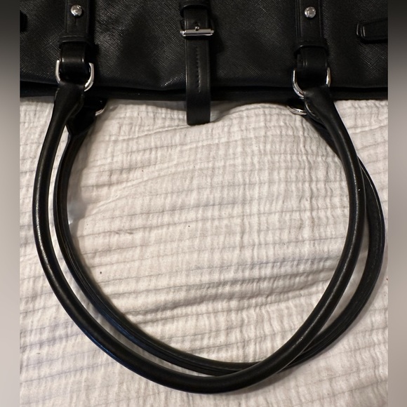 Tumi Black Leather Tote Bag - Picture 7 of 11